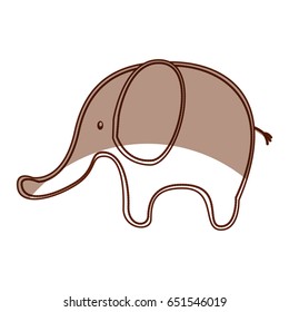 cute elephant isolated icon