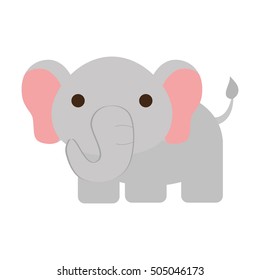 cute elephant isolated icon vector illustration design