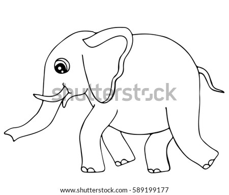 680+ Cute Elephant Coloring Book HD