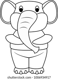Cute elephant logo