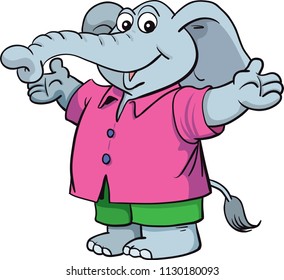 Cute elephant mascot