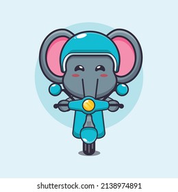 cute elephant mascot cartoon character ride on scooter