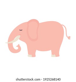 cute elephant on a white background vector illustration design