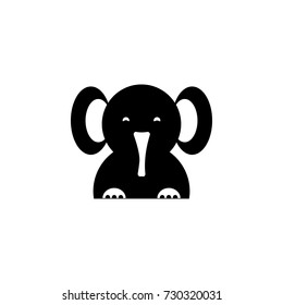 cute elephant on a white background