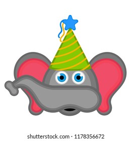 Cute elephant with a party hat avatar