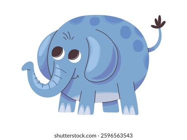 Cute elephant safari animal character