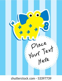 cute elephant tag
