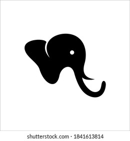 cute elephant vector illustration logo design