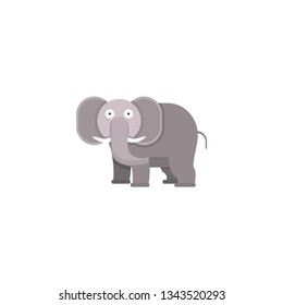cute elephant vector illustration on a white background