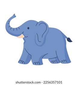 cute elephant wild animal character