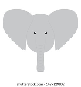 cute elephant woodland animal character