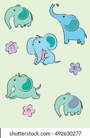 cute elephants