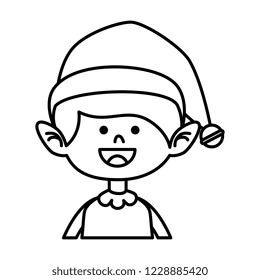 cute elf christmas character