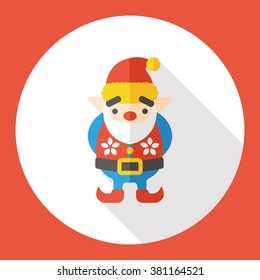 cute elf flat icon