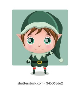 Cute elf illustration
