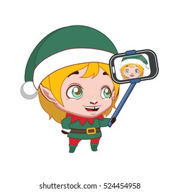 Cute Elf Taking A Selfie