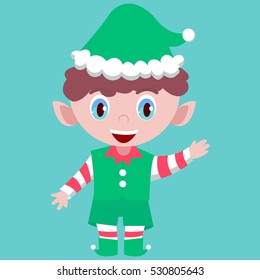 Cute, Elf vector, Christmas collection.