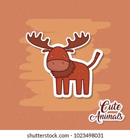 cute elk icon image