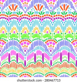 Cute embroidery print ~ seamless background