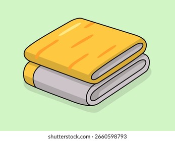 Manta linda de la emergencia – ilustración plana de la historieta del Vector, concepto aislado del icono.
