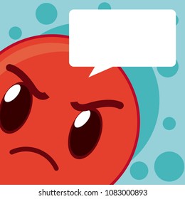 Cute emoji cartoon concept