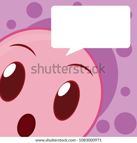 Cute emoji cartoon concept