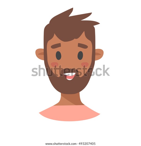 Cute Emoji Character Cartoon Style Emotion Stock Vector