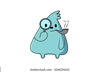 Cute Emoji Character . vector Illustration. Isolated on white background.