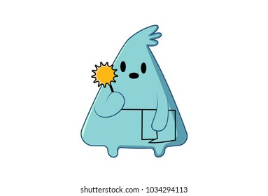 Cute Emoji Character . vector Illustration. Isolated on white background.