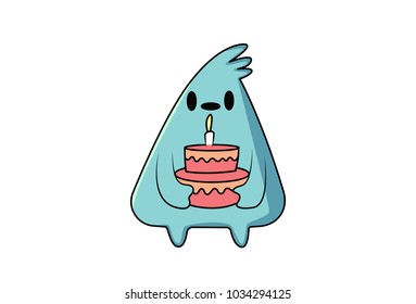 Cute Emoji Character . vector Illustration. Isolated on white background.