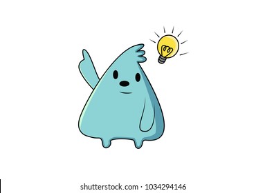 Cute Emoji Character . vector Illustration. Isolated on white background.