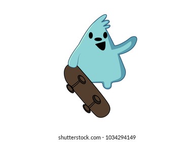 Cute Emoji Character . vector Illustration. Isolated on white background.