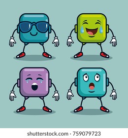 cute emoji emoticons emotional faces icons