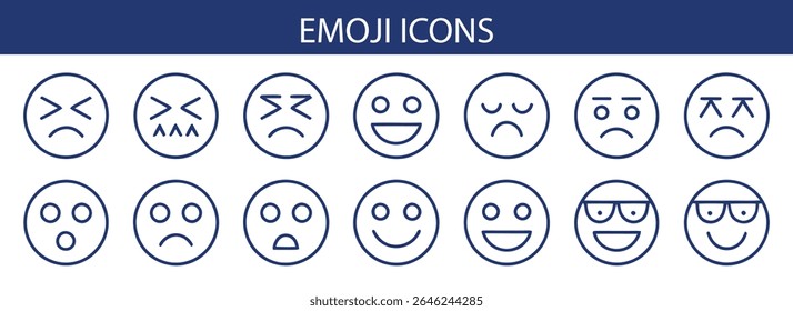 Cute Emoji Faces Collection – Fun Expressions for Communication and Reactions