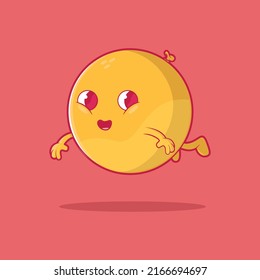 Ilustración vectorial flotante Cute Emoji. Medios sociales, divertidos, concepto de diseño de comunicación.