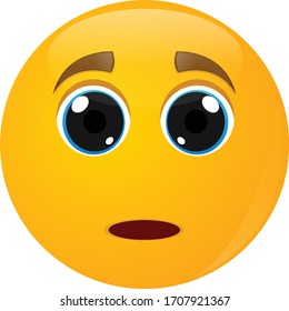 Cute emoji vector illustration design