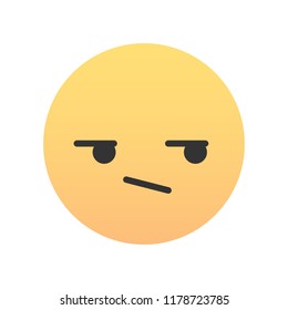 Cute emojic - emoticon icon. Vector illustration.