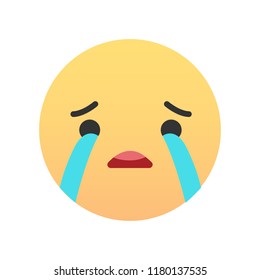 Cute emojic - emoticon icon. Vector illustration.