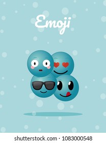 Cute emojis cartoons