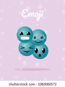 Cute emojis cartoons