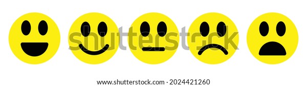 Cute Emojis Simple Vector Illustration Stock Vector (Royalty Free ...