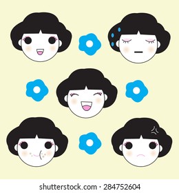 Cute Emoticon character illustration