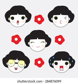 Cute Emoticon character illustration