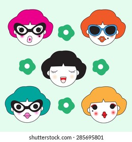 Cute Emoticon character illustration