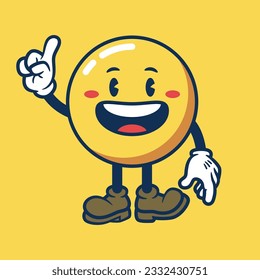 Caracteres de emoticonos personalizados Expresión de ilustración