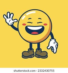 Caracteres de emoticonos personalizados Expresión de ilustración