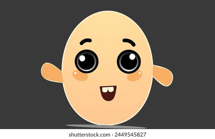 a cute emoticon from egg