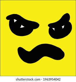 süßes Emoticon-Vektordesign