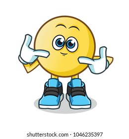 cute emoticon mascot vector cartoon illustration