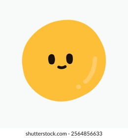 a cute emoticon yellow design